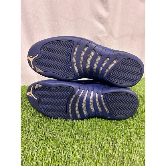 Size 12 - Nike Air Jordan 12 Retro Deep Royal Blue 2016 130690-400 OG XII‎ Blue main image 8